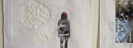 Päivi Asamäki: Sisäisiä näkymiä / Inner Visions, n. 200 cm x 200 cm, installaatio, sekatekniikka