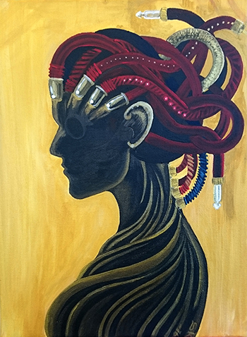 Saara Koskinen, Tulevaisuus, 2016, akryyli, kuva: Mari Autio