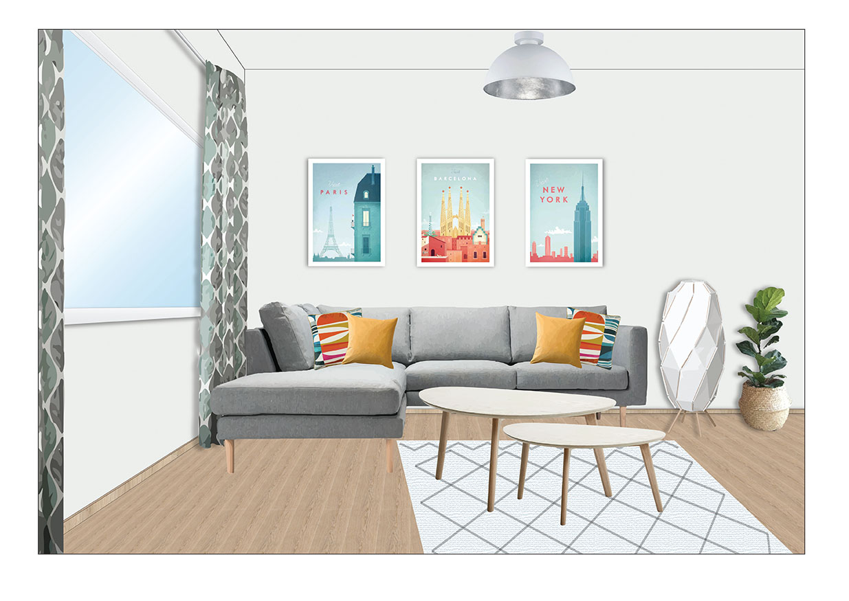 Kaksion tilasuunnitelma