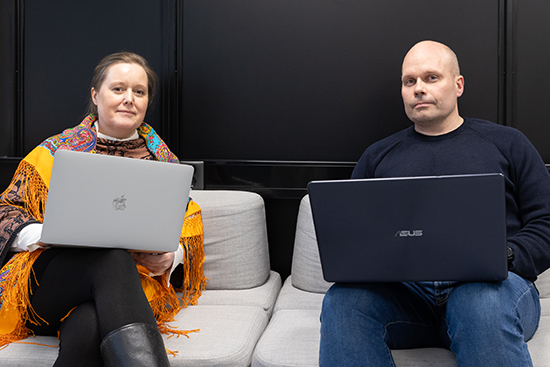 Laura Jänis ja Jukka Tarkiainen