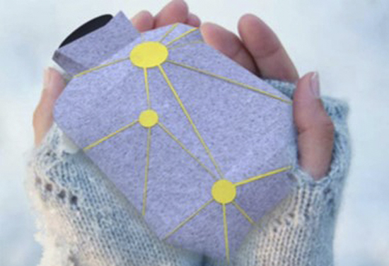 Snuggles lämmittää arktisissa olosuhteissa. Suunnittelijat: Hila Rozenberg, Katerina Reznickova, Kathelijne Put, Zoe Reich