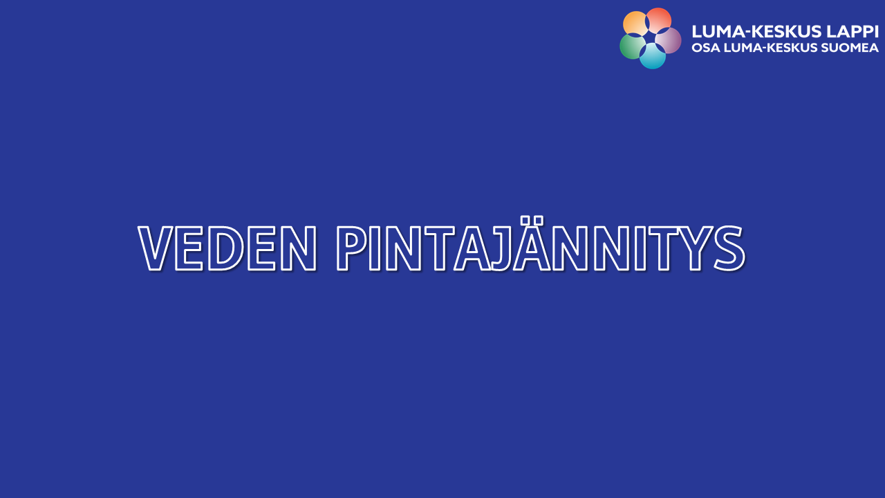 Veden pintajännitys