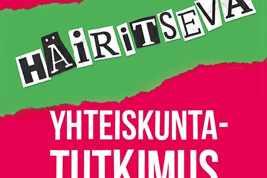 Osa Häiritsevä yhteiskuntatutkimus -kirjan kannesta