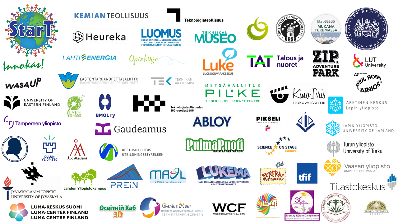 StarT-ohjelman valtakunnalliset yhteistyökumppanit vuonna 2021