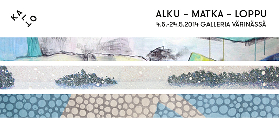 Opiskelijoiden taiteilijayhteisö Kalton Alku–Matka–Loppu-näyttely Galleria Värinässä 4.–24.5. // Art exhibition by the art society Kalto in Gallery Värinä from 4th to 24th of May