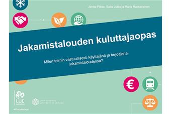 Kuva jakamistalous-oppaan kannesta.