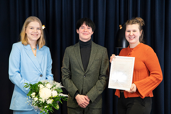 Vuoden 2023 opiskelijaryhmä. Kuva: Elli Alasaari.