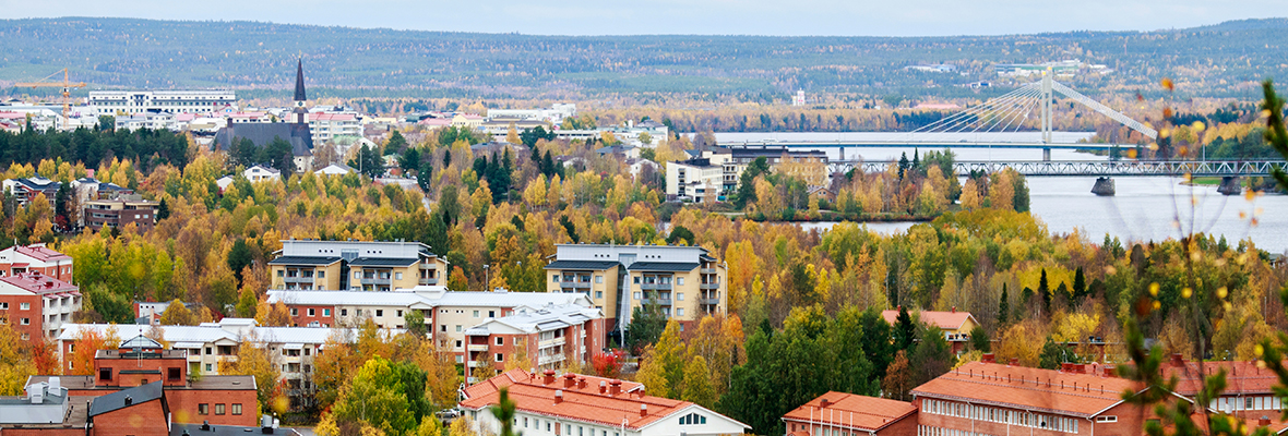 Syksyinen Rovaniemi ruskan väreissä