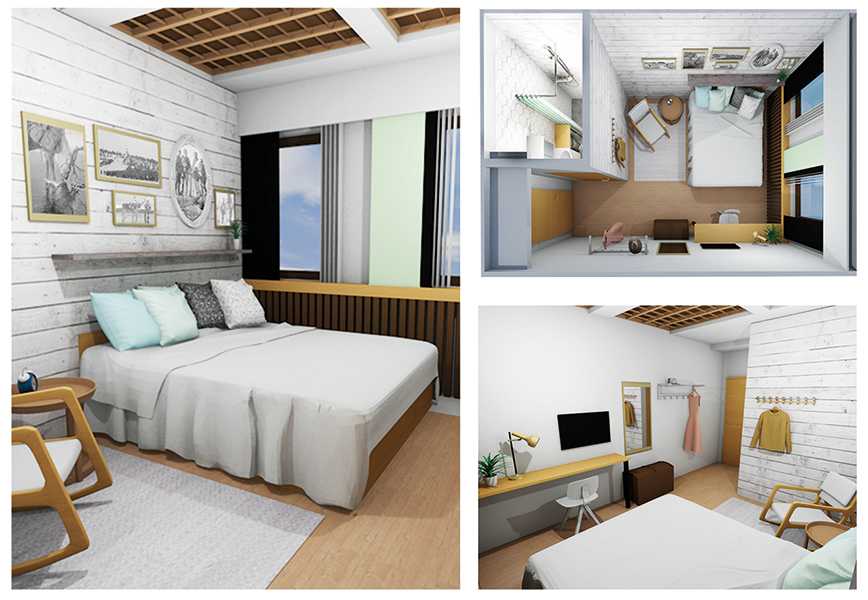 Sisustussuunnitelma Hostel Café Koti