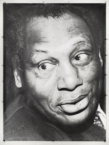 Kalle Lampela, osa teoksesta Paul Robeson, 2015, piirustus paperille. Kuva: Arto Liiti