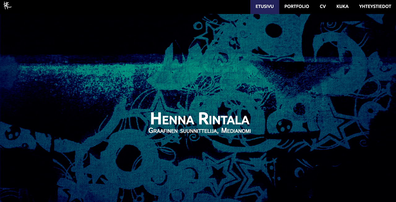 Portfolio web-sivu