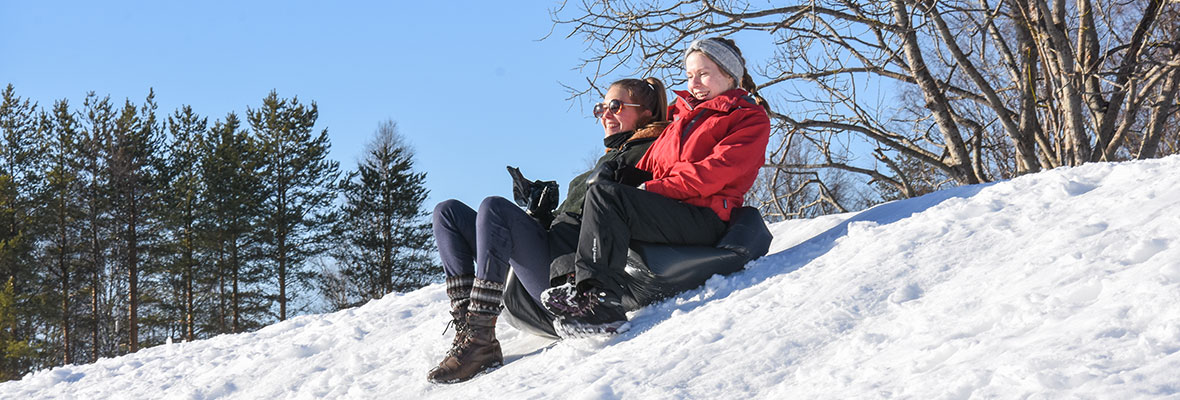 International students at the University of Lapland are happy