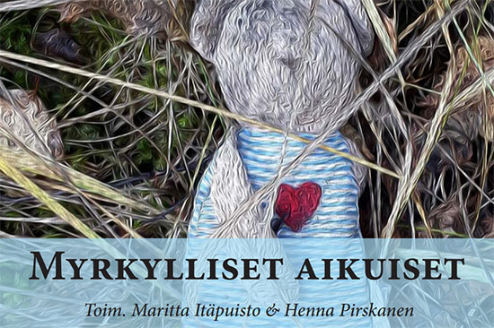 Kuva kirjan kannesta, jossa teoksen nimi ja kuva nallesta