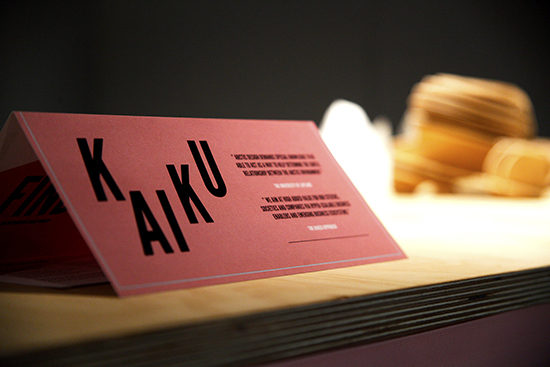 Interactive design exhibition Kaiku 2016