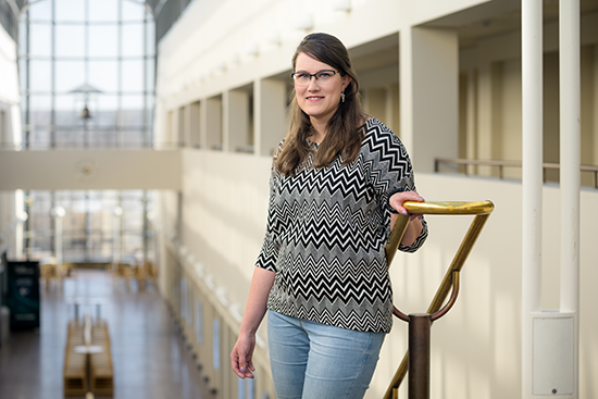 Leena Leppänen Arktikumissa.