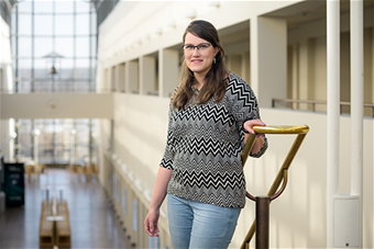 Leena Leppänen Arktikumissa.